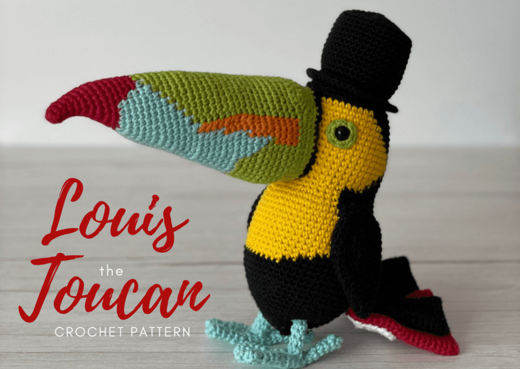 Louis Toucan Crochet Pattern Resource Library Graphic