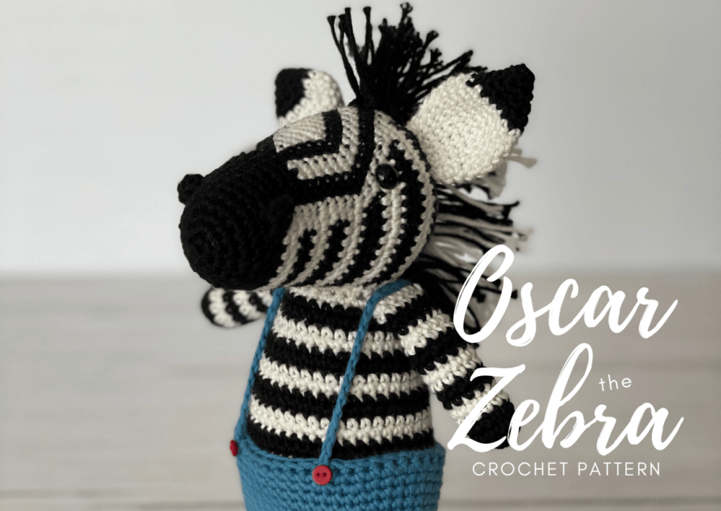 Oscar Zebra Crochet Pattern Resource Library Graphic