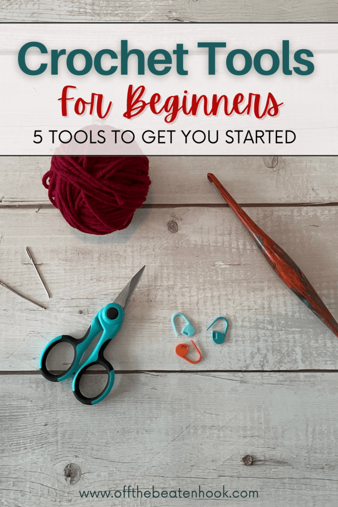 crochet tools for beginners pinterest pin