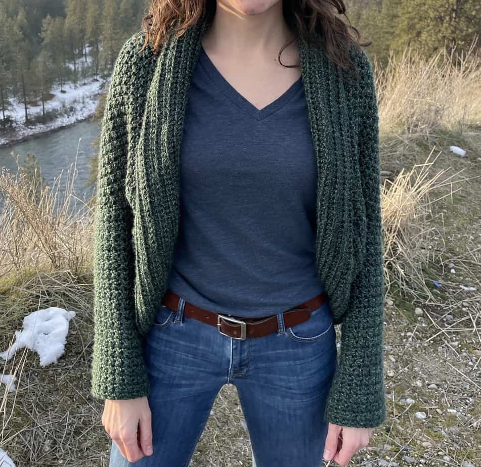 Fern Shrug Cardigan Sweater Free Crochet Pattern Image 9