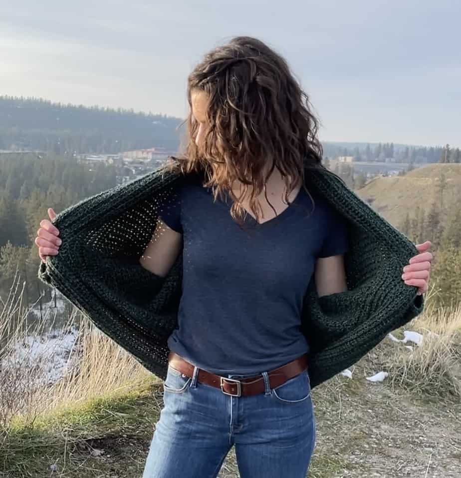 Fern Shrug Cardigan Sweater Free Crochet Pattern Image 4