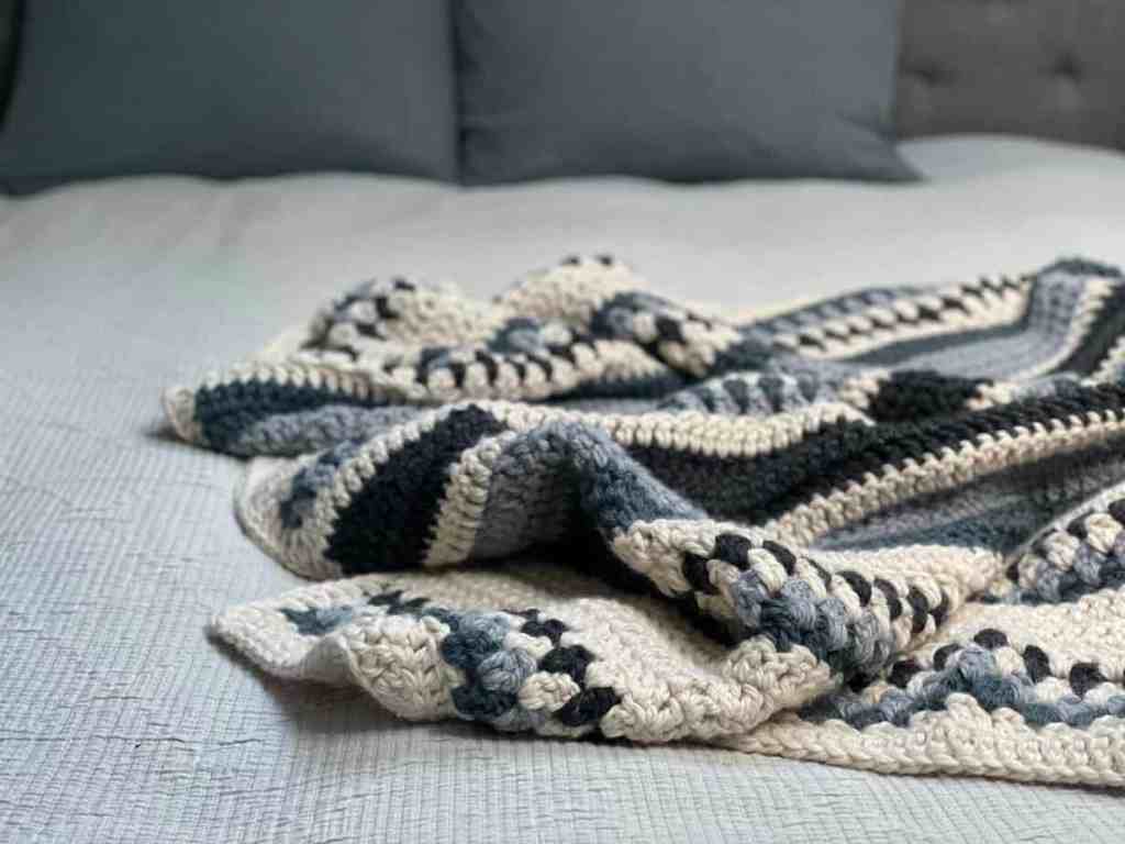 Misty Peaks Throw Blanket Free Crochet Pattern Image 2