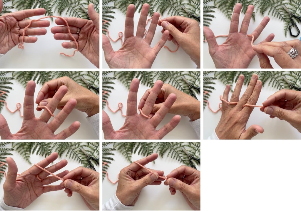 how to hold a crochet hook and yarn