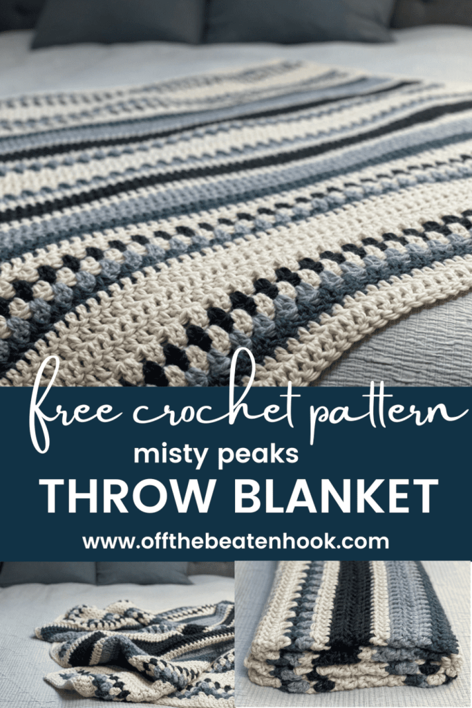 Misty Peaks Throw Blanket Pinterest Pin