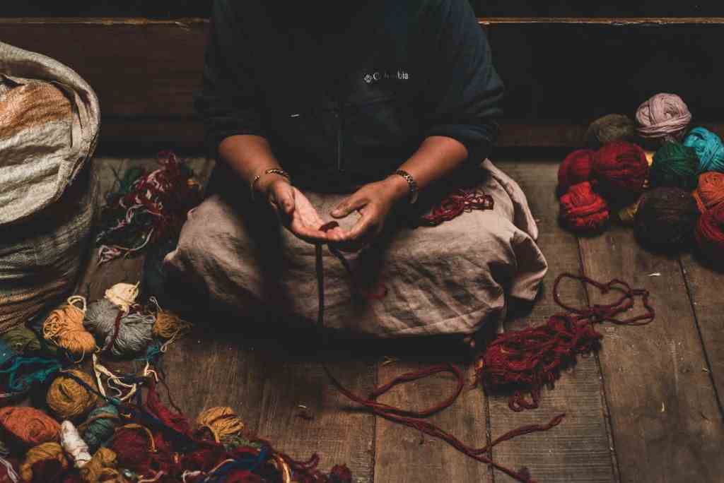 Eco Friendly and Sustainable Crochet Guide Image Person with yarn