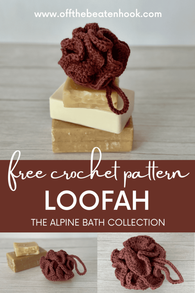 Alpine Bath Loofah Free Crochet Pattern Pinterest Pin