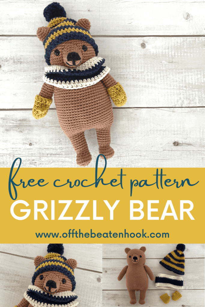 Teddy Bear Free Crochet Pattern Pinterest Pin