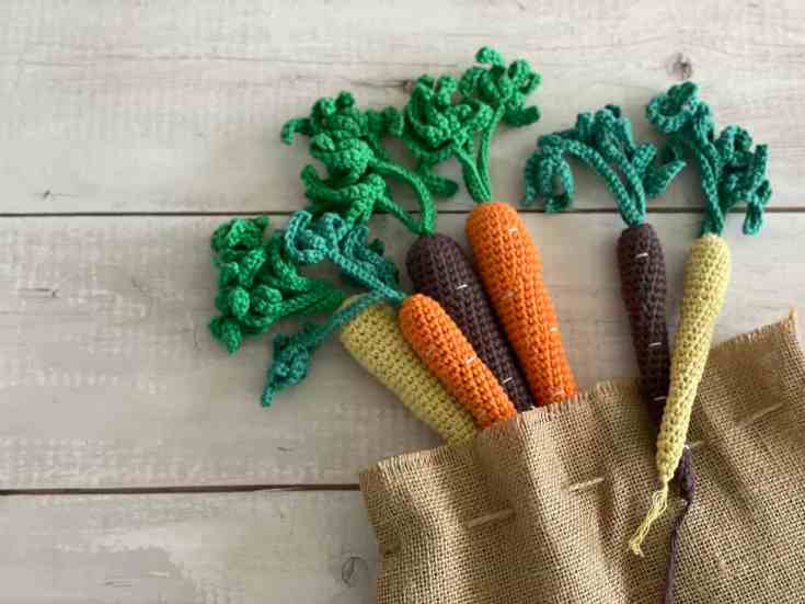 Crochet Carrot Pattern - Free Pattern in 2 Sizes