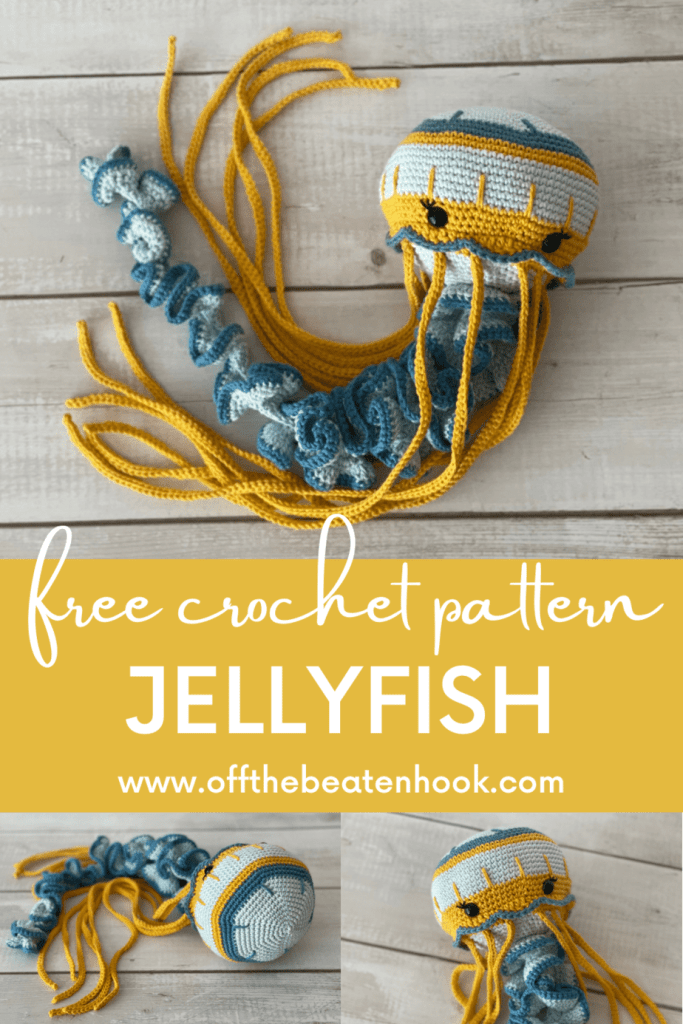 Jag the Jellyfish Free Crochet Pattern Pinterest Pin