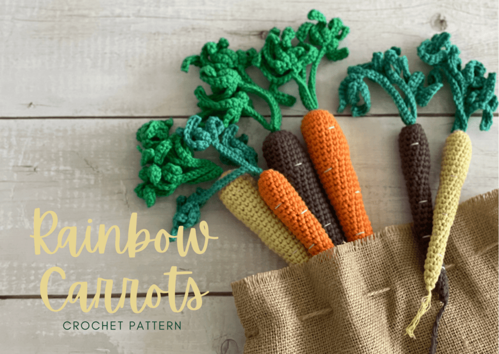 Rainbow Carrot Crochet Resource Library Graphic
