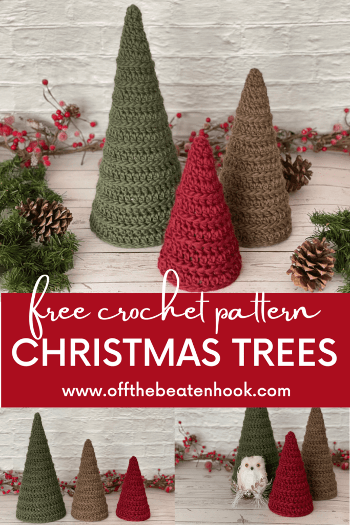 Christmas Tree Free Crochet Pattern Pinterest Pin
