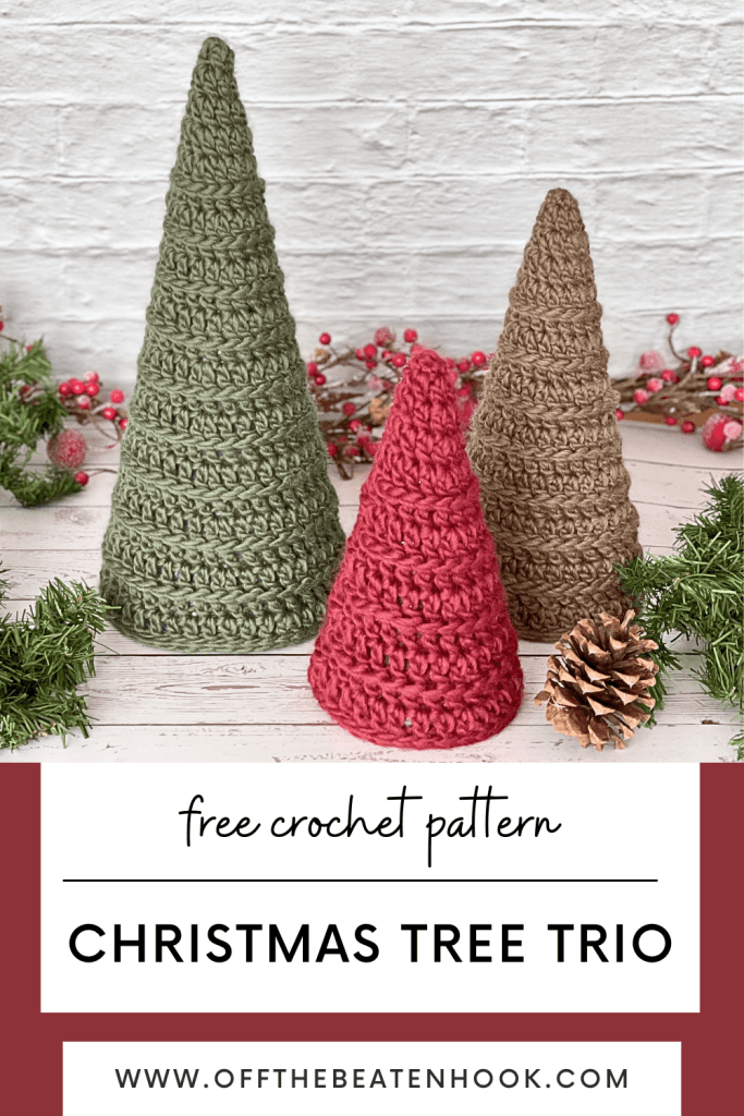 crochet christmas tree pattern pinterest pin