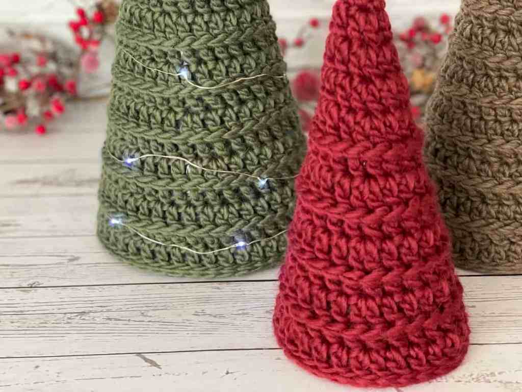 Christmas Tree Crochet Pattern Close up of Base