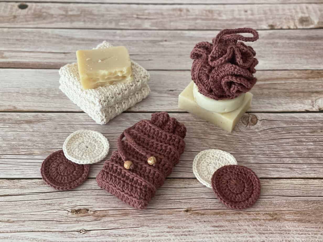 Alpine Bath Spa Set Free Crochet Pattern
