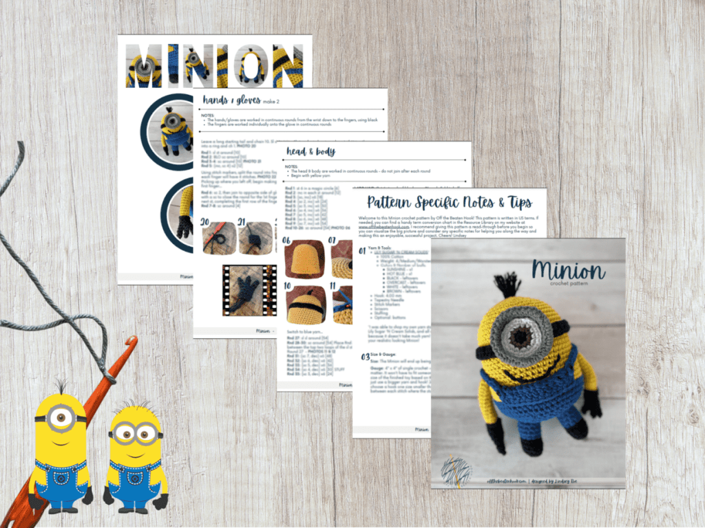 Minion Free Crochet Pattern Pattern Preview