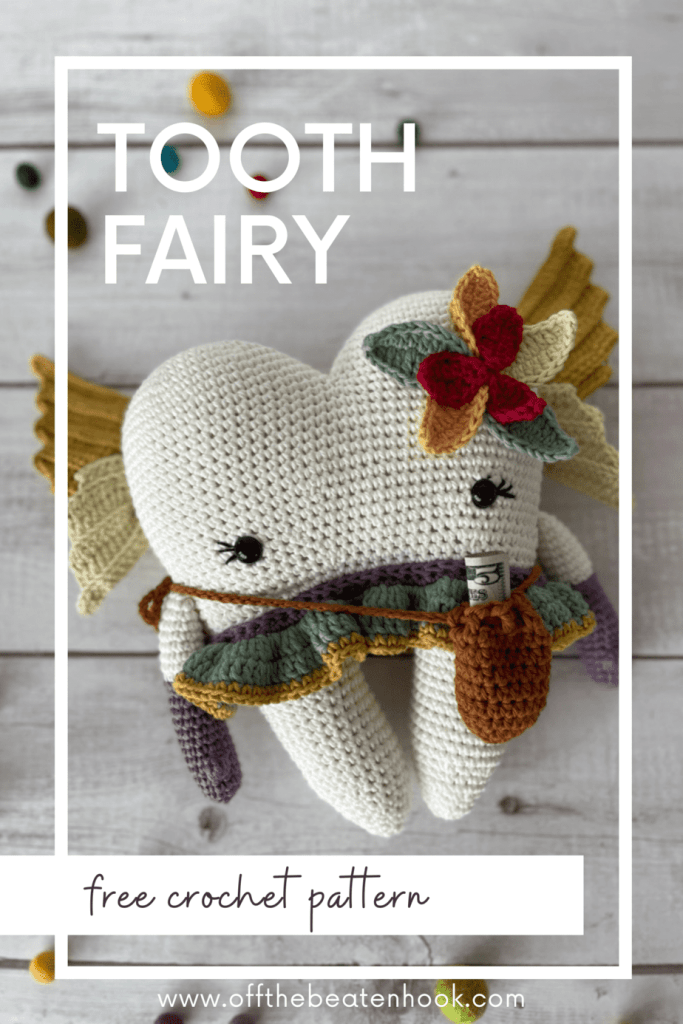 Tooth Fairy Pillow Free Crochet Pattern Pinterest Pin 1