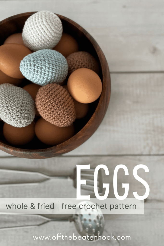 Eggs Free Crochet Pattern Pinterest Image 4
