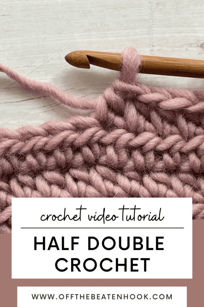 how to half double crochet stitch pinterest pin
