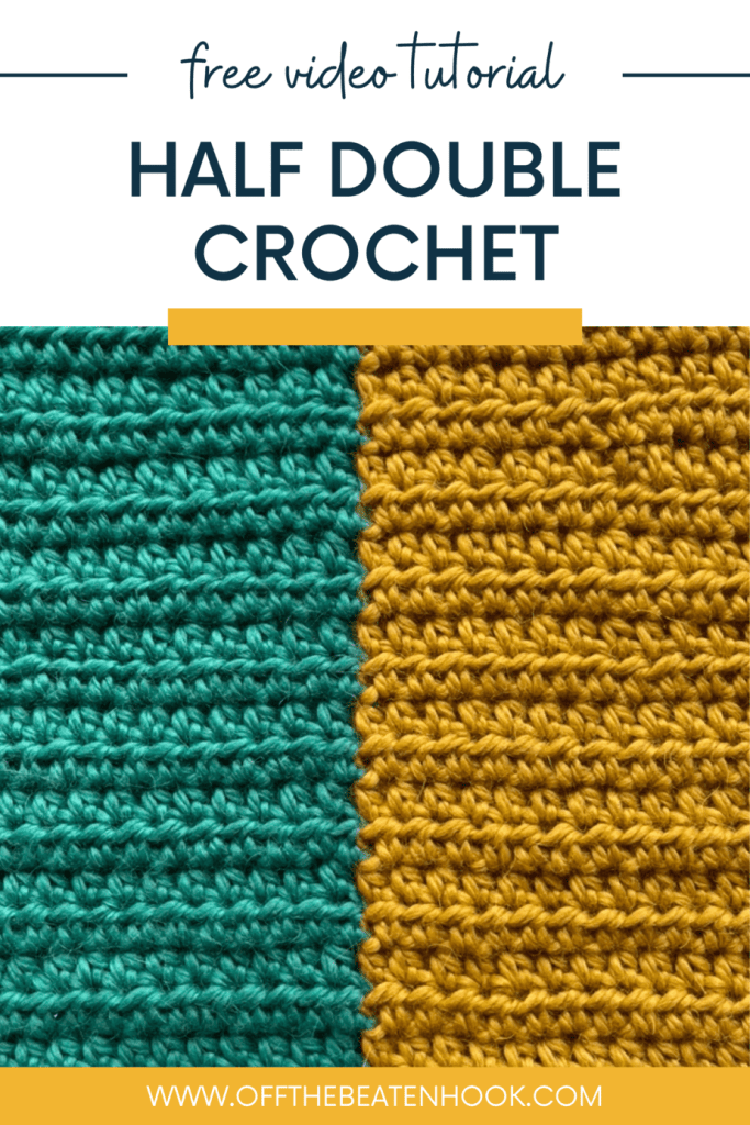 How to Half Double Crochet Pinterest Image 1