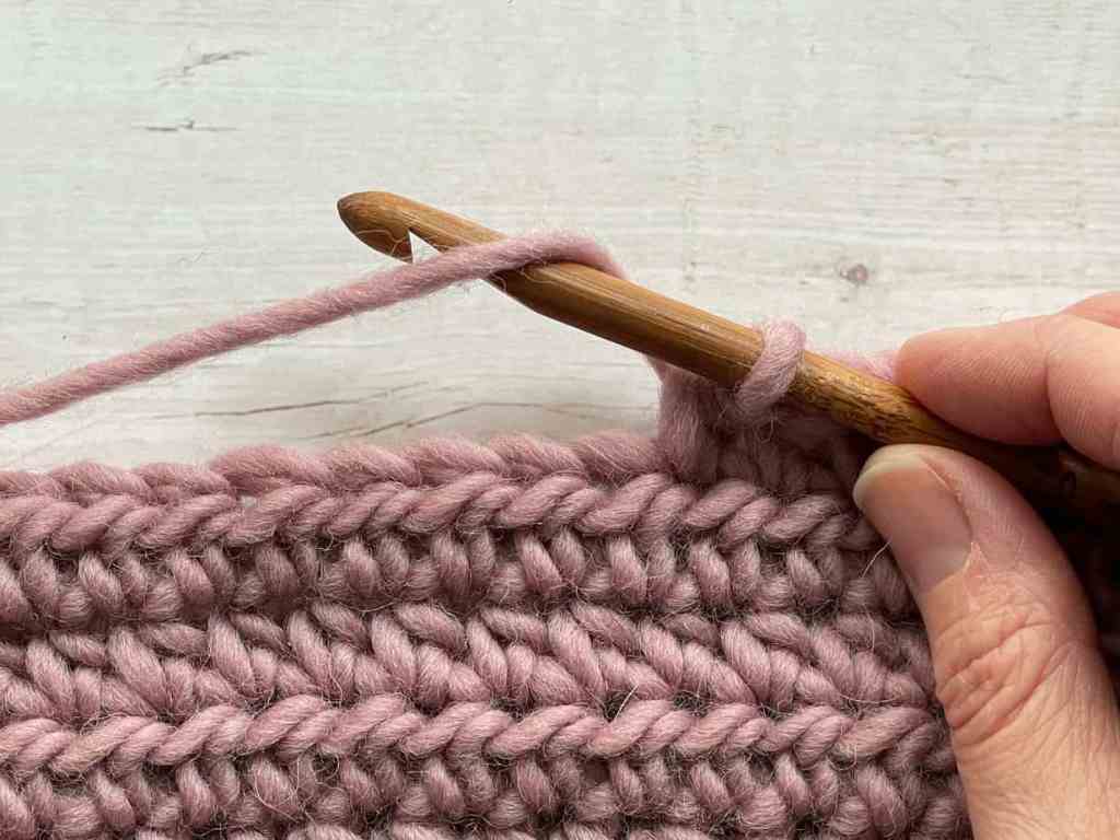 half double crochet stitch step by step