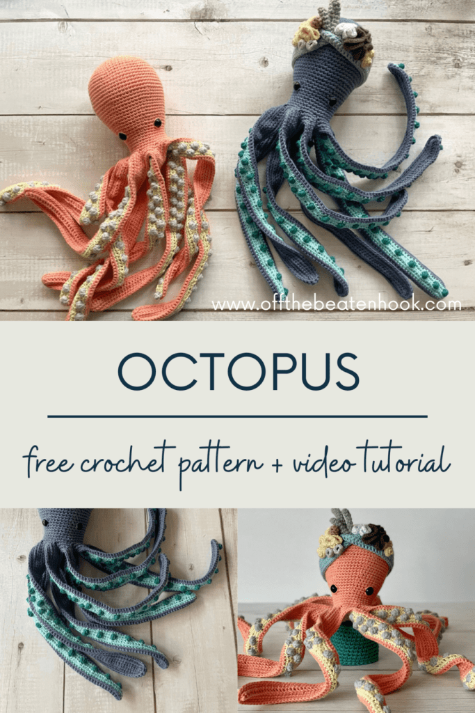 Octopus Free Crochet Pattern Pinterest Image