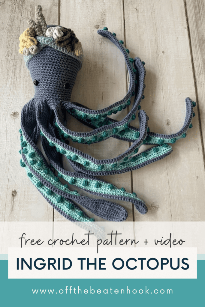 Octopus Free Crochet Pattern Pinterest Image