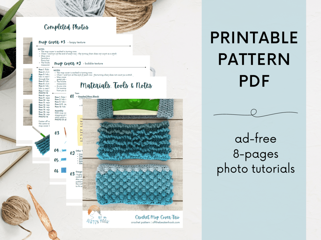 Reusable Mop Covers Pattern Image