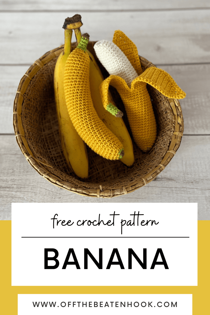 Crochet Banana Pattern Pinterest Pin 2