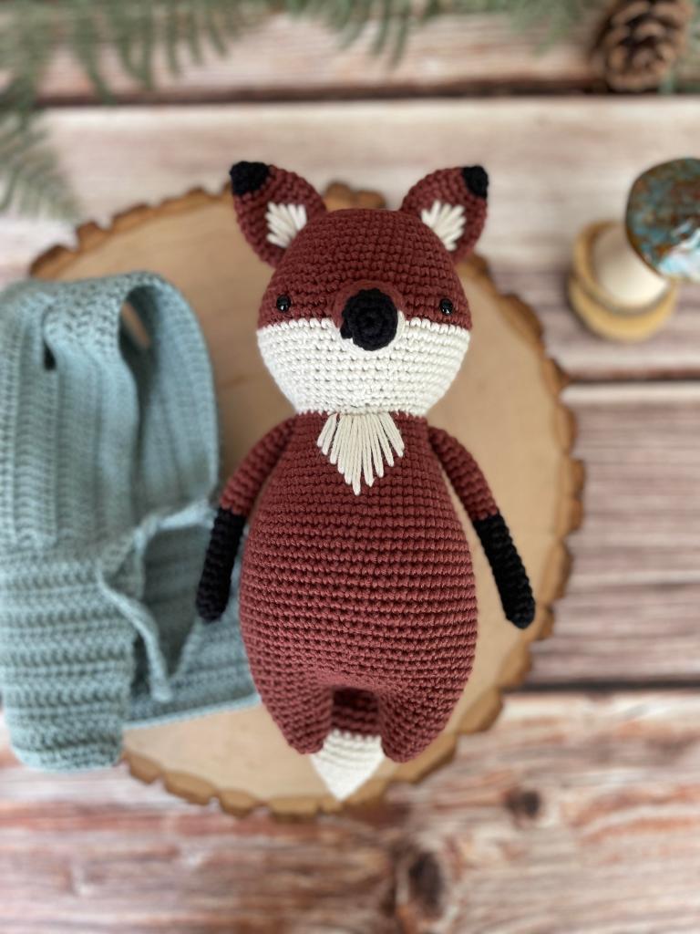Fox Free Crochet Pattern Laying Down