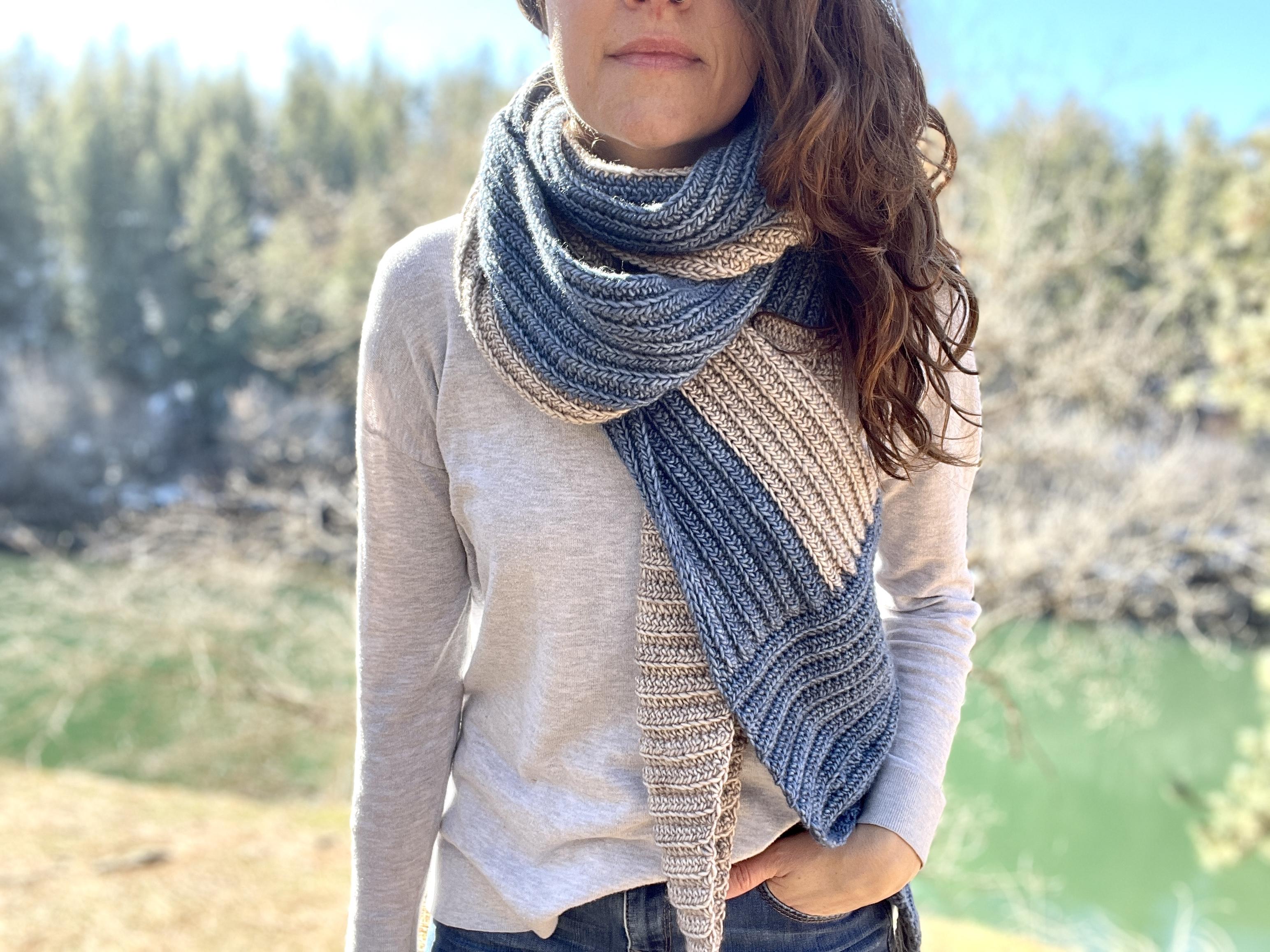 Ribbed Crochet Scarf Pattern: Free Pattern + Video Tutorial, image size:3088x2316