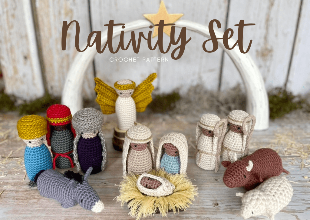nativity set free crochet pattern - full crochet pattern image