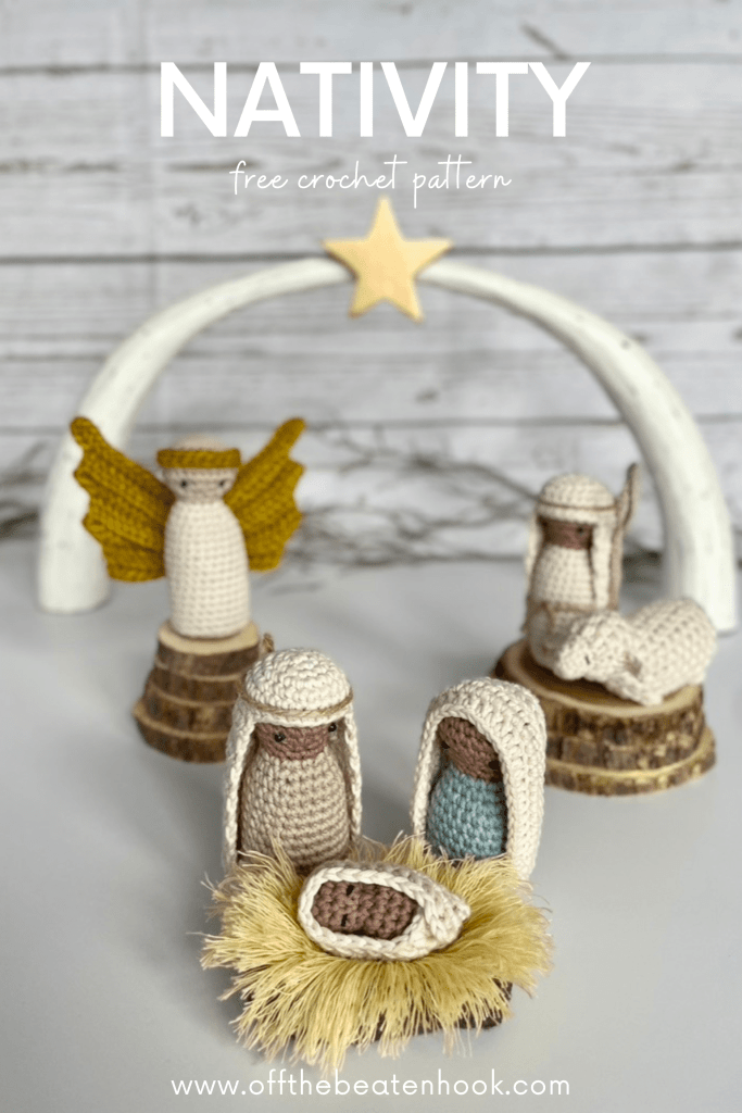 nativity set free crochet pattern pinterest pin
