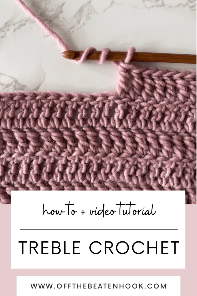 How to Treble Crochet Stitch Pinterest Pin 1