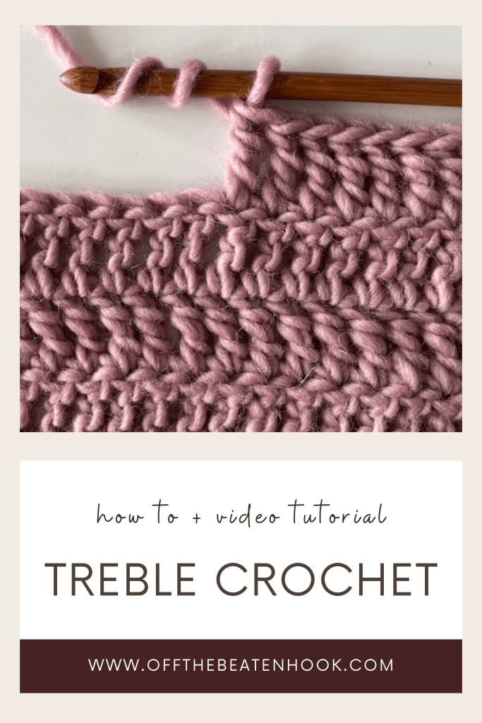How to Treble Crochet Stitch Pinterest Pin 2