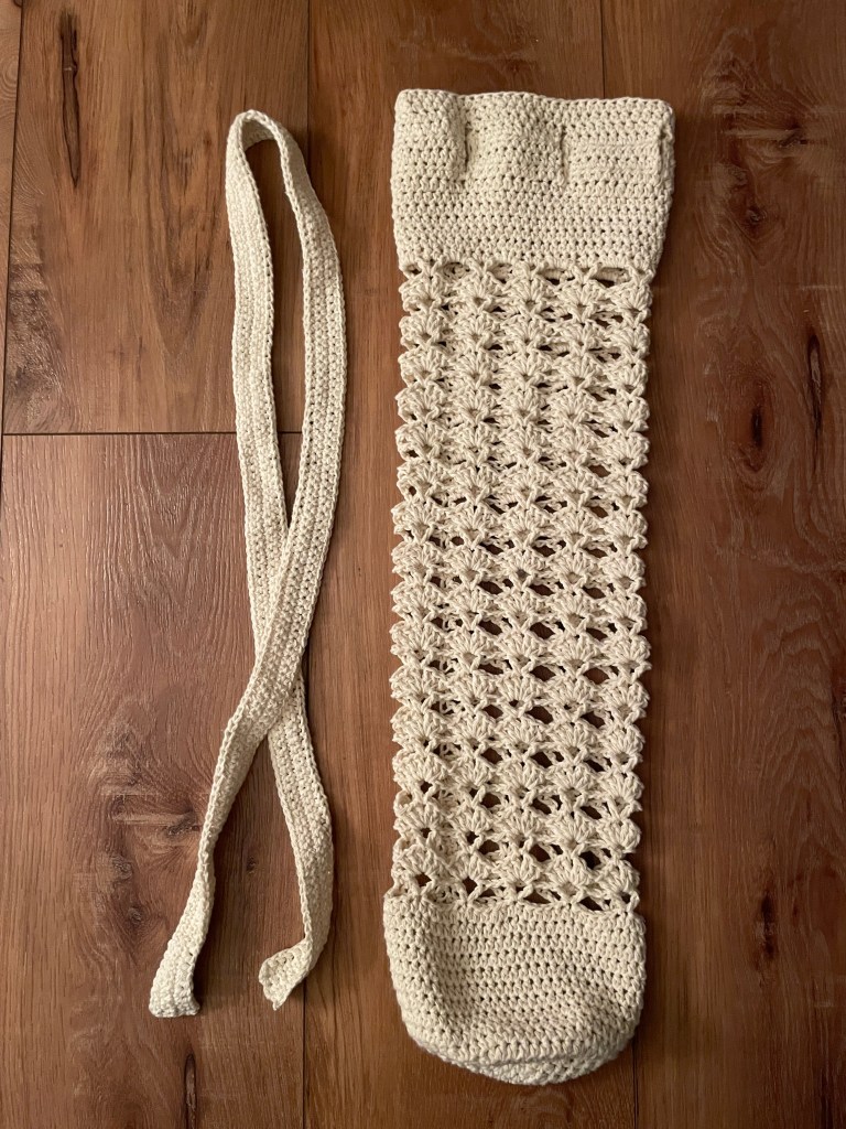 Yoga Mat Bag Crochet Pattern in-the-making