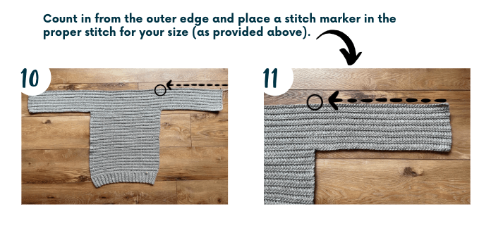crochet cardigan pattern in-the-making step-by-step photo