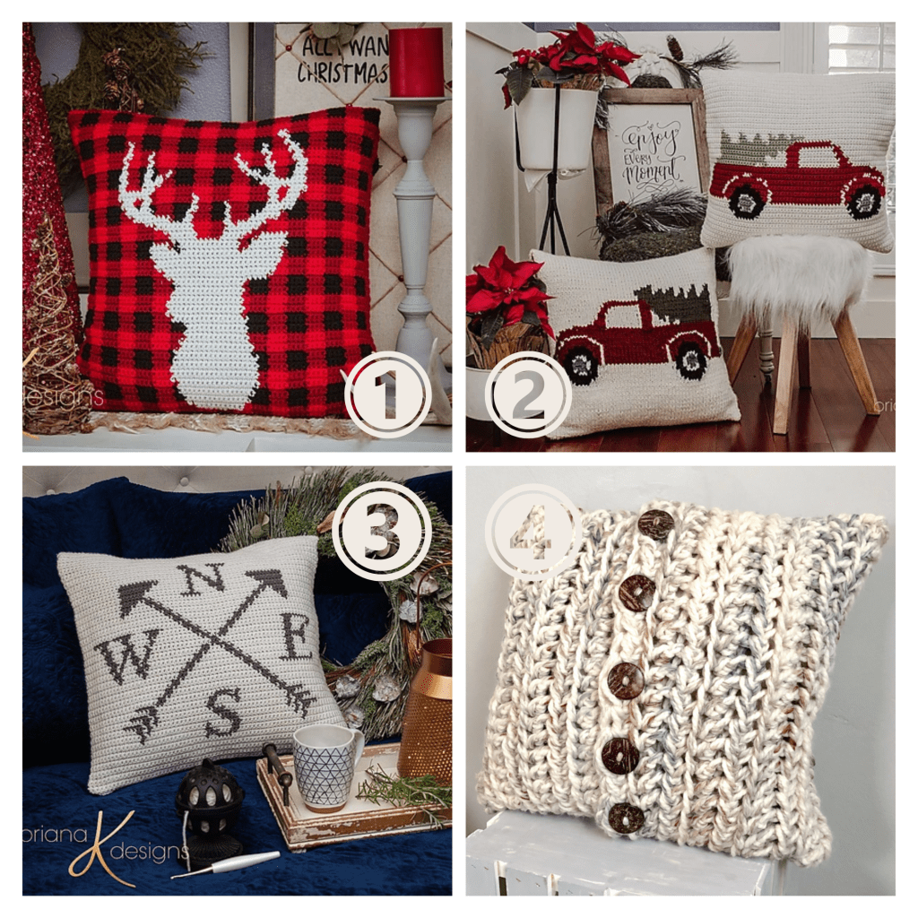 Crochet pillow covers