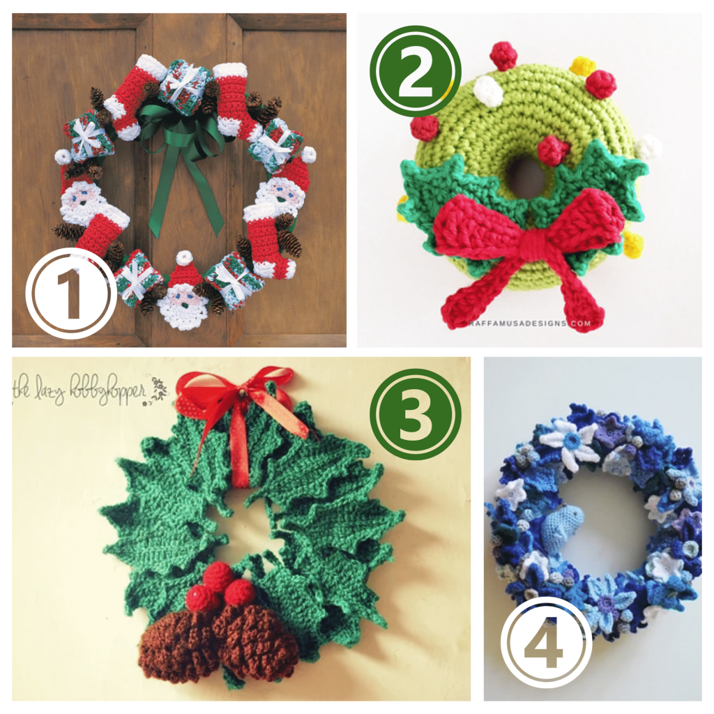 crochet christmas wreaths
