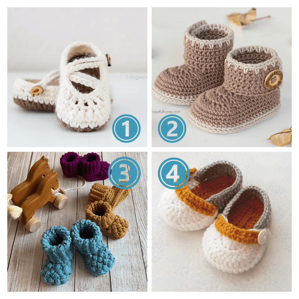 crochet christmas gifts - Baby Booties