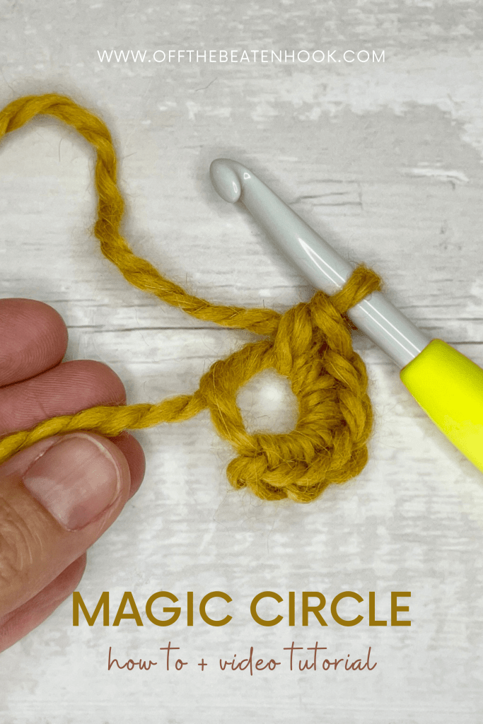 magic circle crochet tutorial pinterest pin