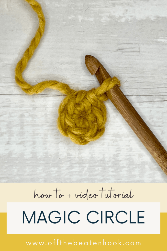 magic circle crochet tutorial pinterest pin