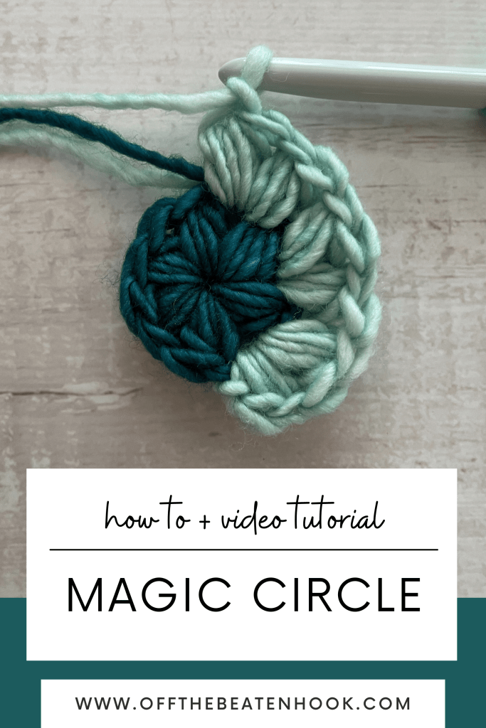 magic circle crochet tutorial pinterest pin