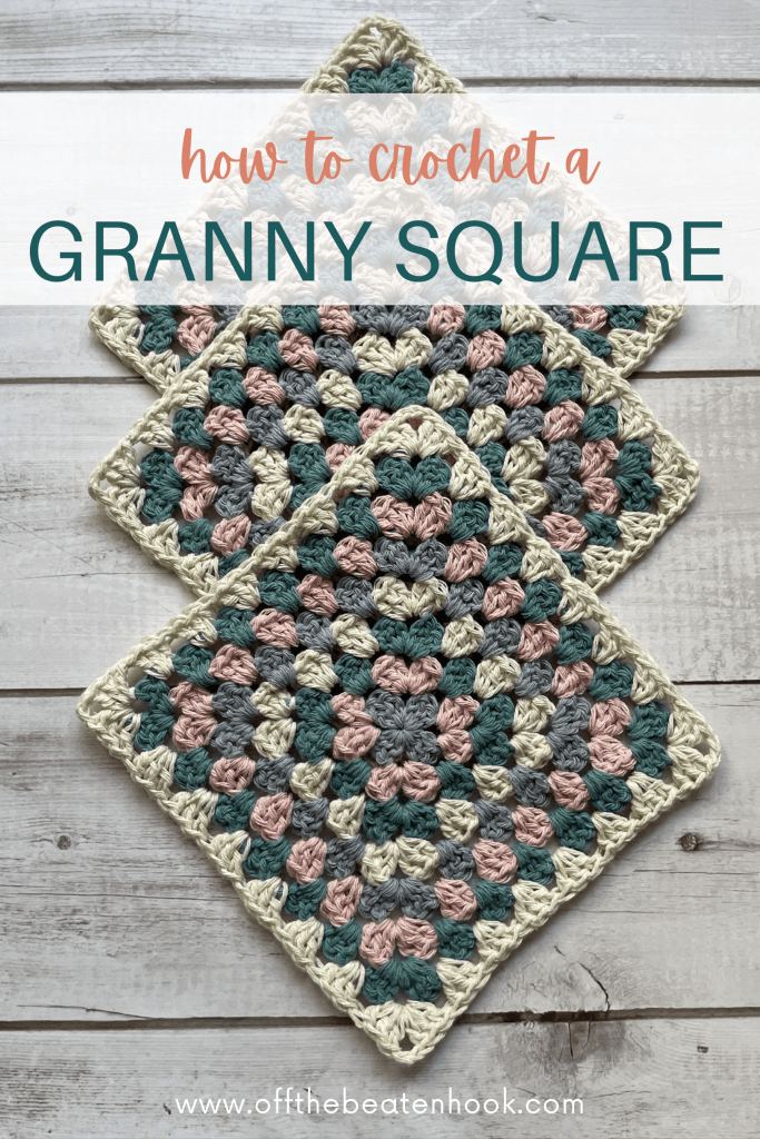 double crochet granny square pinterest pin