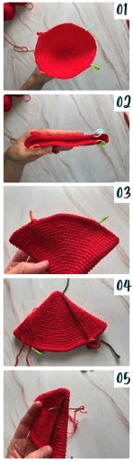 Squid crochet pattern in the making photos