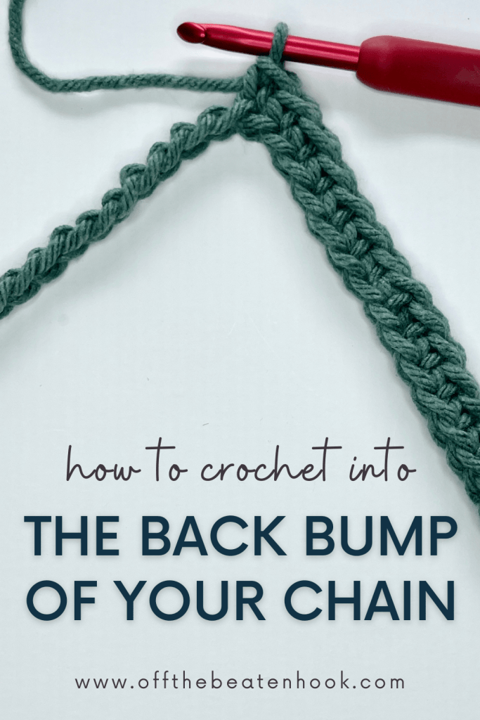 back bump crochet chain tutorial image