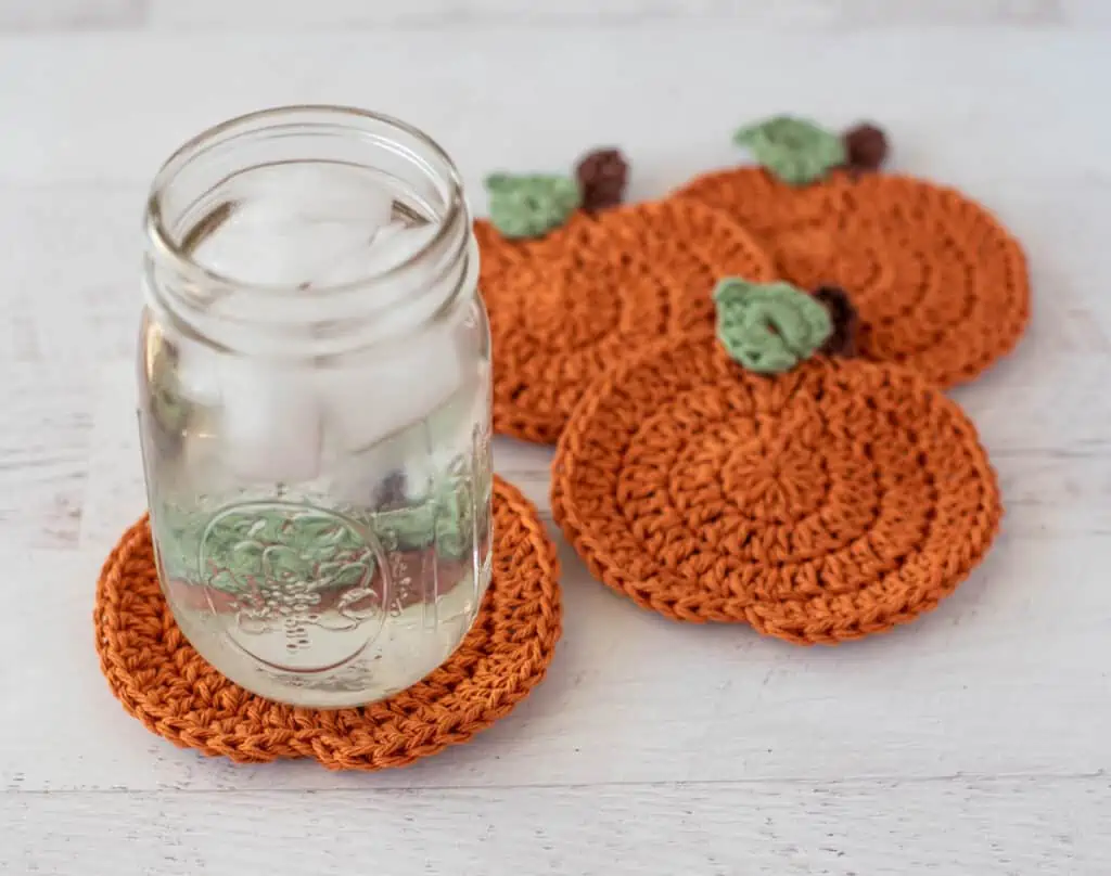 pumpkin coaster crochet pattern