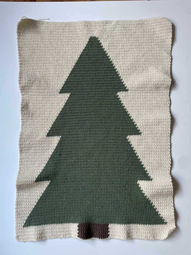 crochet advent calendar pattern in the making