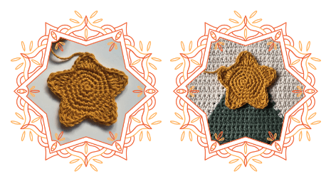 crochet advent calendar pattern star tree topper