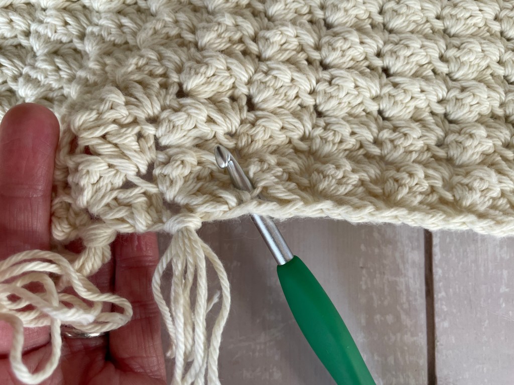 How to Add Fringe to a Scarf - Step by Step Photos