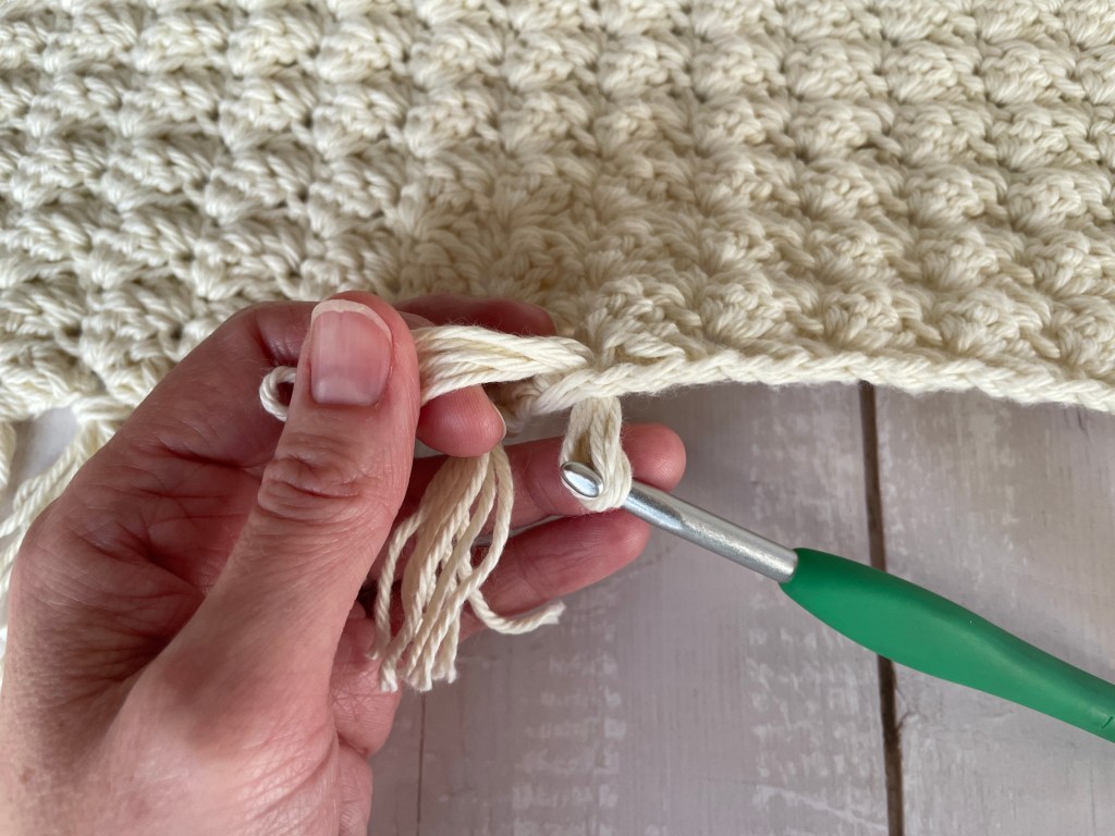 How to Add Fringe to a Scarf - Step by Step Photos